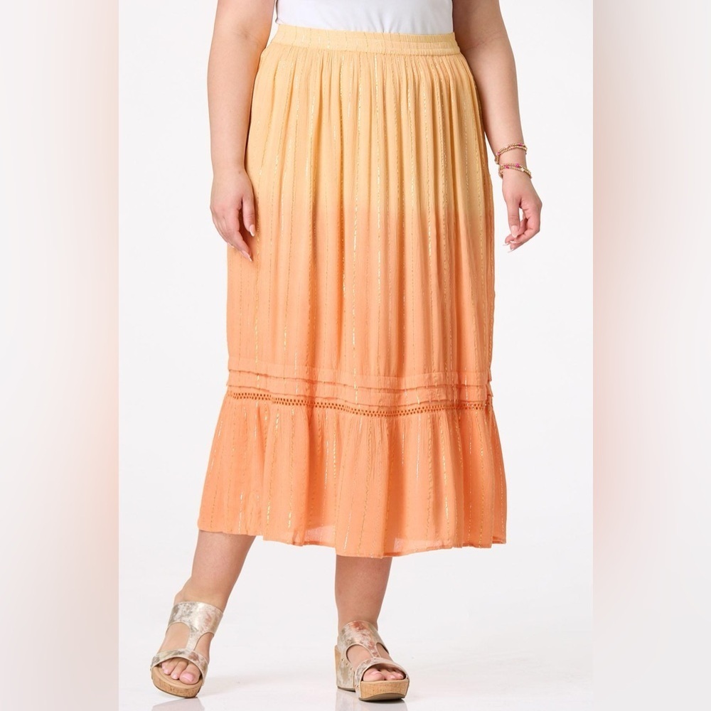 ❄️ Cato | PLUS SIZE TIERED OMBRE SKIRT VARIOUS SIZES AVAILABLE